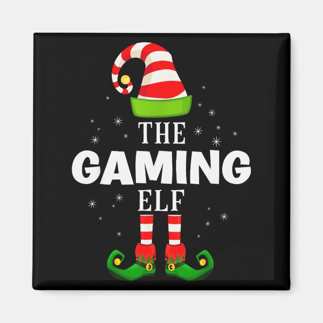 Íman The Gaming Elf Christmas Pjs Matching Pajama  (Frente)