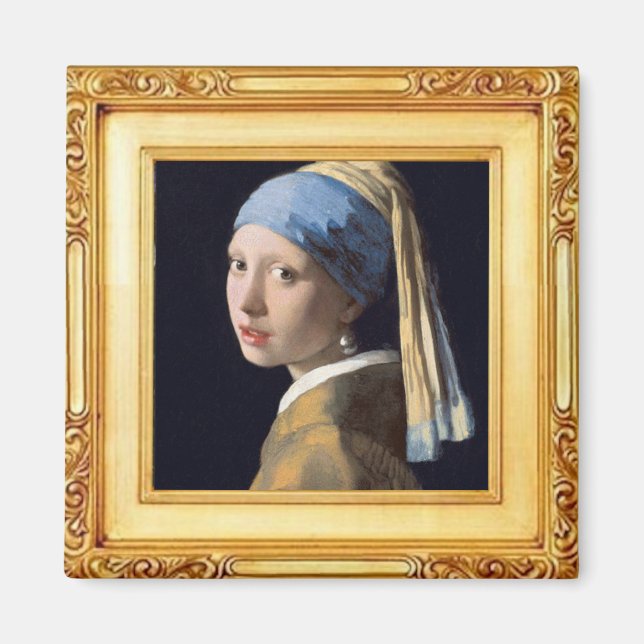 Íman The Girl with the Pearl Earring by Vermeer (Frente)