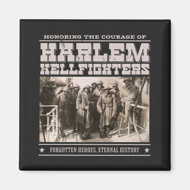 Íman The Harlem Hellfighters - WW1 Tribute (Frente)