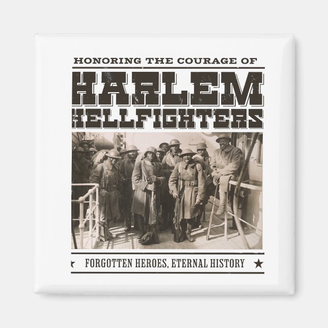 Íman The Harlem Hellfighters - WW1 Tribute (Frente)