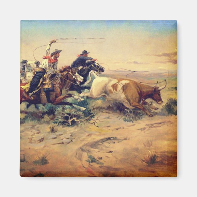 Íman The Herd Quitter (por C. M. Russell, c. 1897) (Frente)