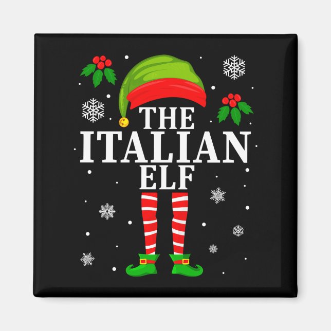 Íman The Italian Elf Family Matching Christmas Pajama L (Frente)