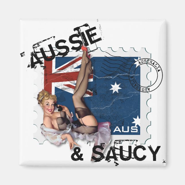 Íman The Kitsch Bitsch : Aussie & Saucy Pin-Up (Frente)
