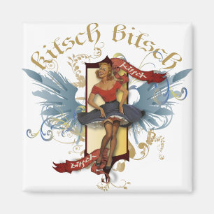 Íman The Kitsch Bitsch : Dançando Boneca Tatuagem Pin U