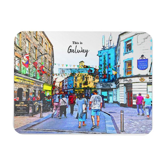 Íman The Lively town of Galway-Ireland (Horizontal)