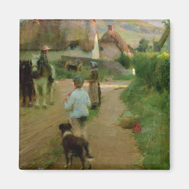 Íman The Loiterers, 1888 (óleo na canvas) (Frente)