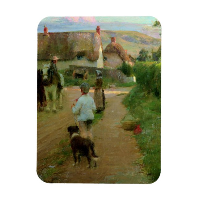 Íman The Loiterers, 1888 (óleo na canvas) (Vertical)
