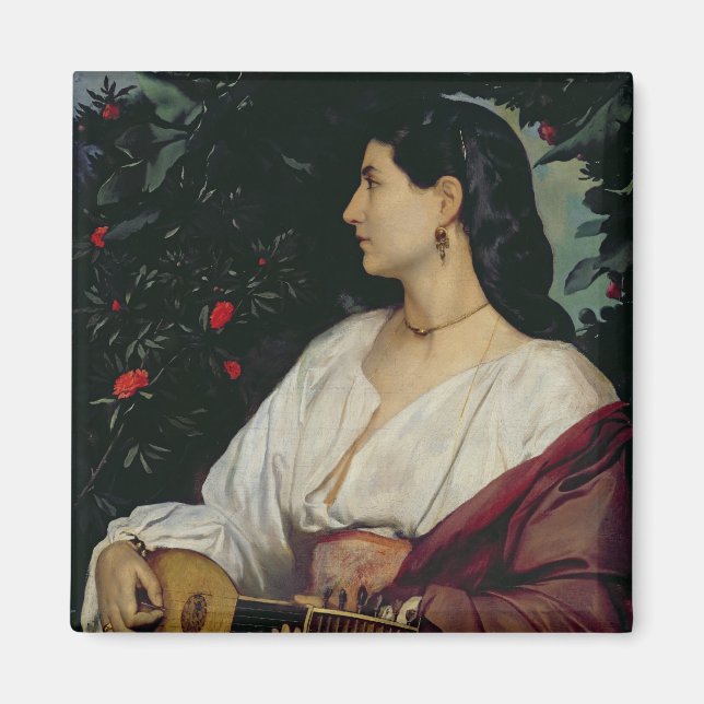 Íman The Mandolin Player, 1865 (Frente)