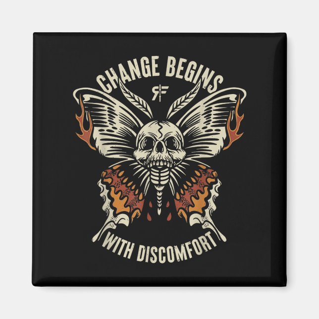 Íman The Marisa Butterfly Skull Change Begin With Disco (Frente)