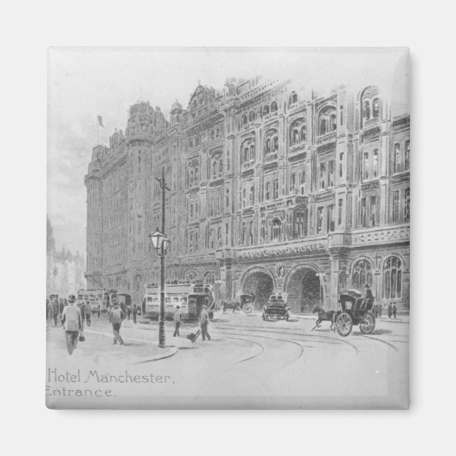 Íman The Midland Hotel, Manchester, c.1910 (Frente)