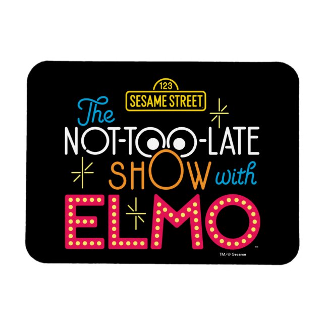 Íman The Not-Too-Late Show com Elmo (Horizontal)