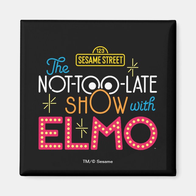 Íman The Not-Too-Late Show com Elmo (Frente)