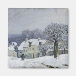 Íman The Place du Chenil at Marly-le-Roi, Snow, 1876