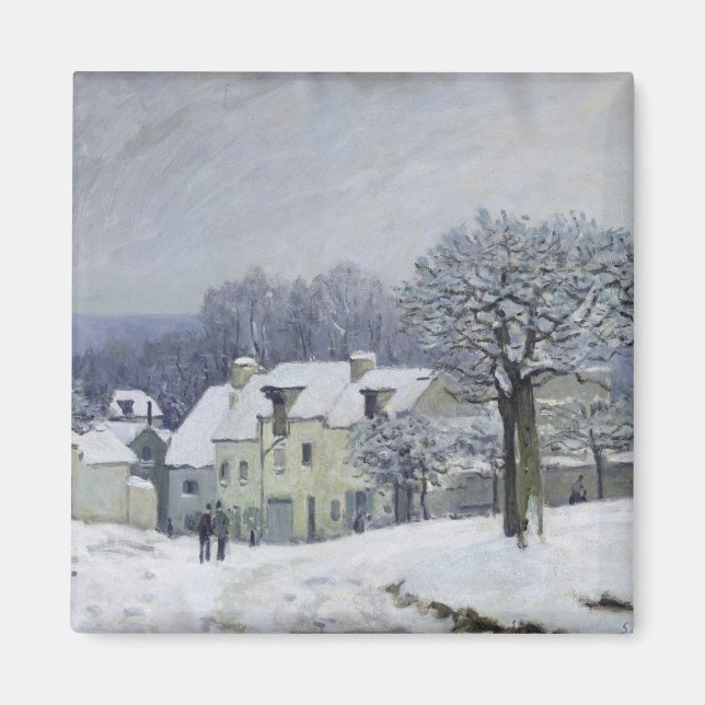 Íman The Place du Chenil at Marly-le-Roi, Snow, 1876 (Frente)