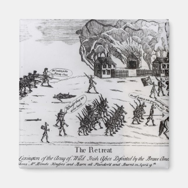 Íman The Retreat, publicado em 1775 (Frente)