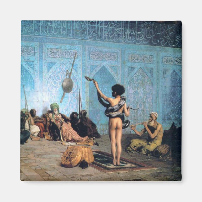 Íman "The Serpent Charmer", por Jean Leon Gerome (Frente)