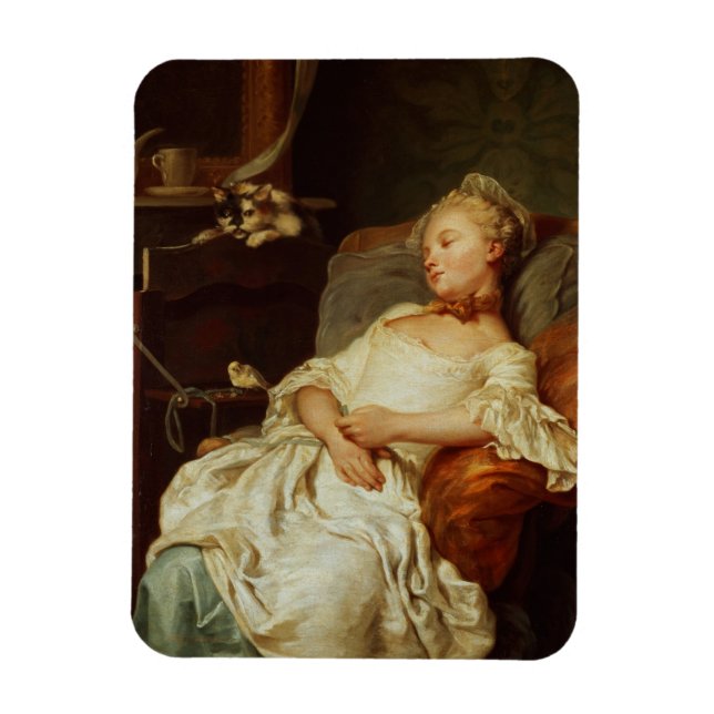 Íman The Sleeper, 1759 (óleo na canvas) (Vertical)