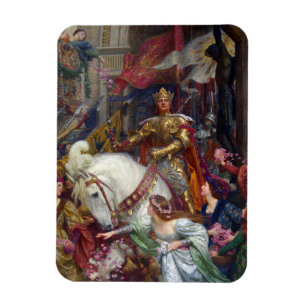 Íman The Two Crowns c. 1900, por Sir Frank Dicksee