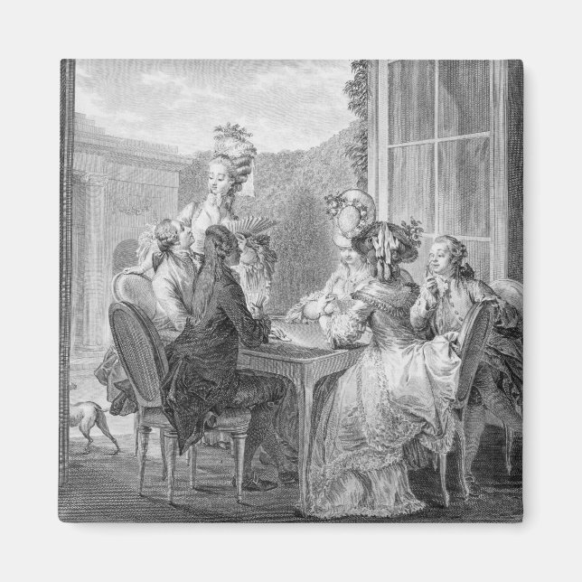 Íman The Whist Party, 1783, gravado por Jean Dambrun (1 (Frente)