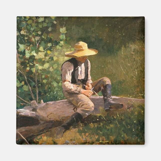 Íman The Whittling Boy (por Winslow Homer) (Frente)