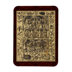 Íman Theatrum Chemicum: 1652 Ilustração de Alquimia