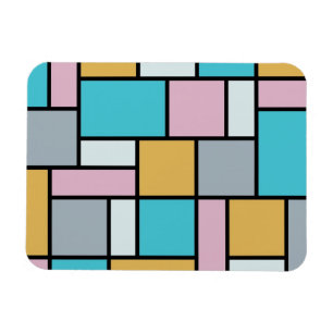 Íman Theo Van Doesburg - Composição 17 - Arte Mondrian