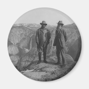 Íman Theodore Roosevelt e John Muir no ponto da geleira