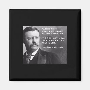Íman Theodore Roosevelt Pró-democracia Anti-trump Patri