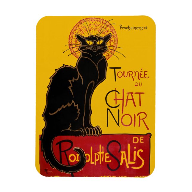 Íman Theophile Steinlen - Le Chat Noir Vintage (Vertical)