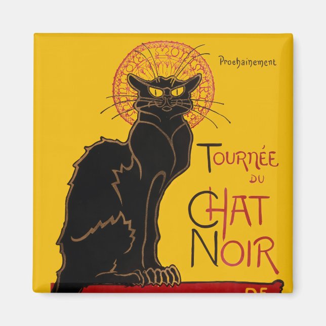 Íman Theophile Steinlen - Le Chat Noir Vintage (Frente)