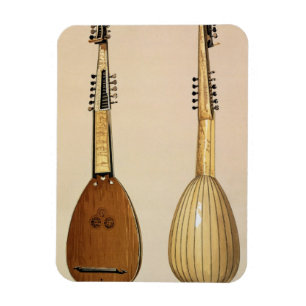 Íman Theorbo, feito por Giovanni Krebar, Pádua, 1629,