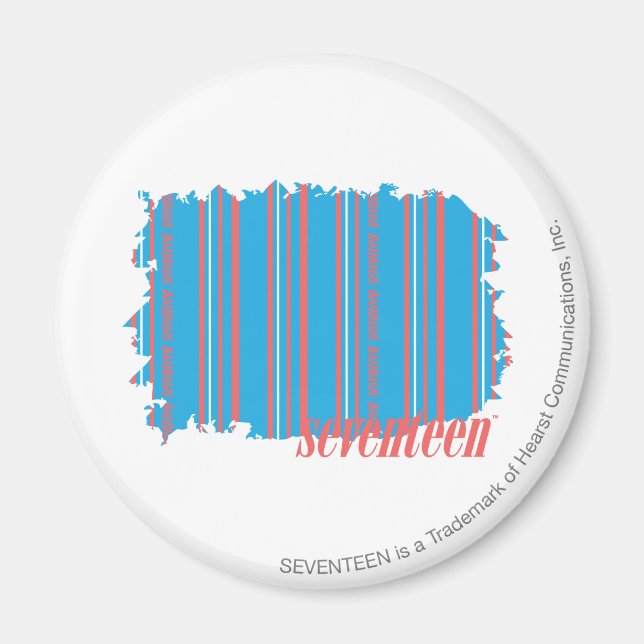 Íman Thin Stripes Aqua 4 (Frente)