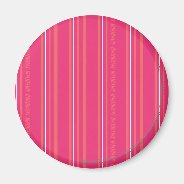 Íman Thin Stripes Magenta (Frente)