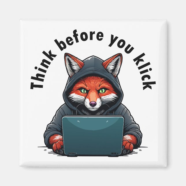 Íman Think before you click - Cyber Security (Frente)