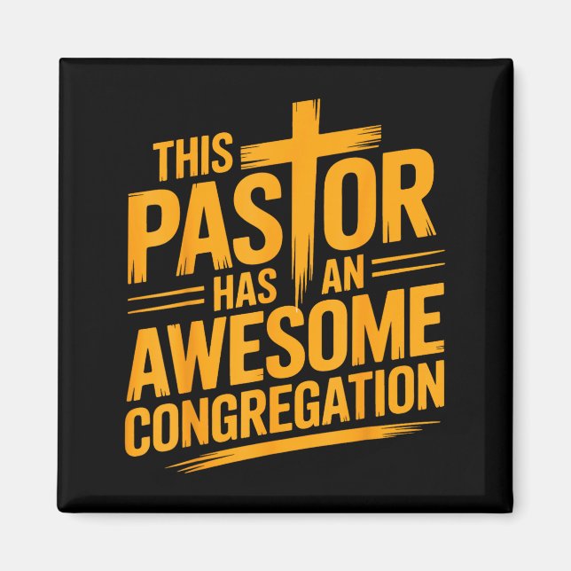 Íman This Pastor Has An Awesome Congregation Christian  (Frente)