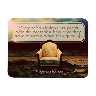 Íman Thomas Edison Inspirational Cote "Falhas"