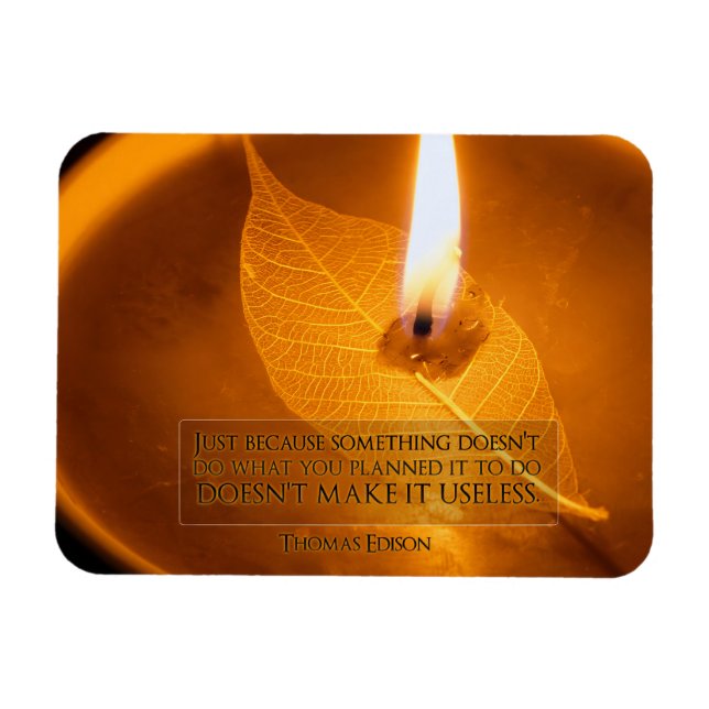 Íman Thomas Edison Inspirational Cote "Use" Flexível (Horizontal)