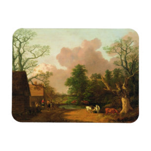 Íman Thomas Gainsborough   uma paisagem com figuras, Fa