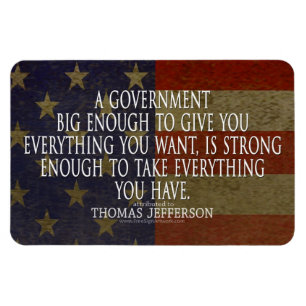 Íman Thomas Jefferson Citação sobre Grande Governo