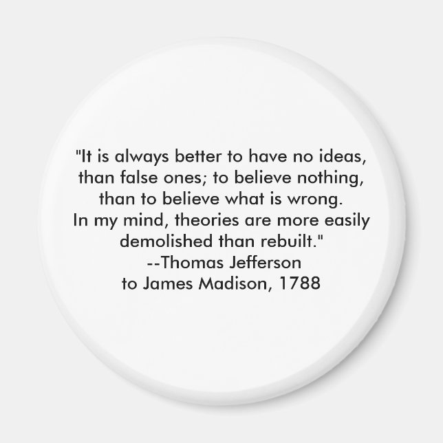 Íman Thomas Jefferson - É sempre melhor (Frente)