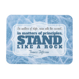 Íman Thomas Jefferson Inspirational Cote "Princípio"