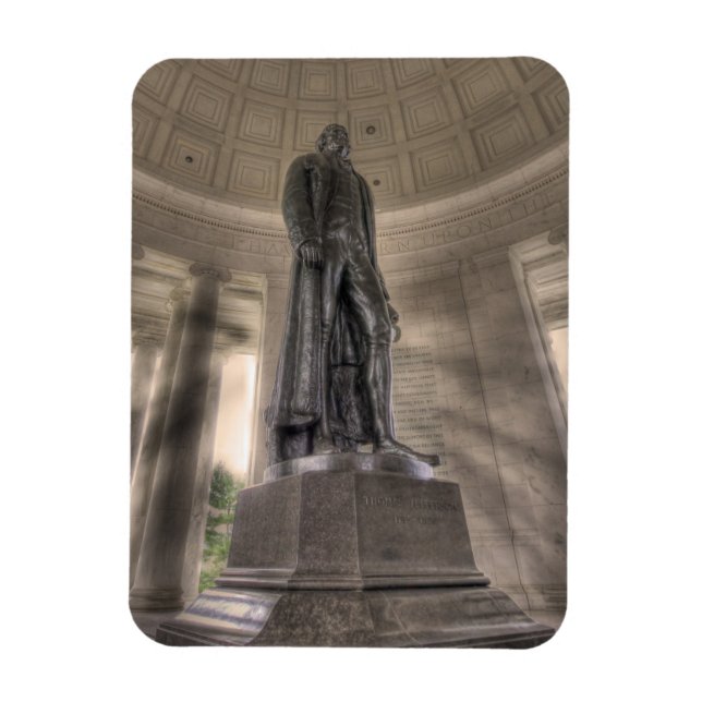 Íman Thomas Jefferson Memorial Bronze Estátua (Vertical)