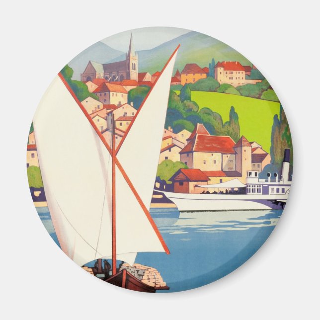 Íman Thonon Les Bains French Viagem Europe (Frente)