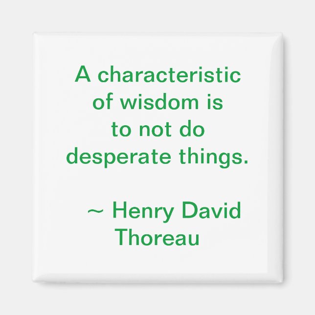 Íman Thoreau Wisdom Magnet (Frente)