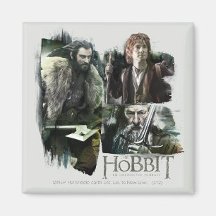Íman THORIN OAKENSHIELD™, BILBO BAGGINS™ E Gandalf 