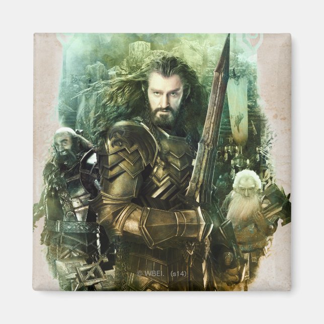 Íman THORIN OAKENSHIELD™, Dwalin e Gráfico Balin (Frente)
