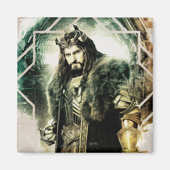 Íman THORIN OAKENSHIELD™ - Rei Sob A Montanha (Frente)