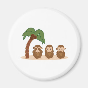 Íman Three little monkeys - três macaquinhos