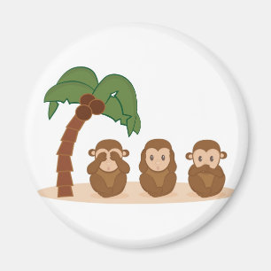 Íman Three little monkeys - três macaquinhos