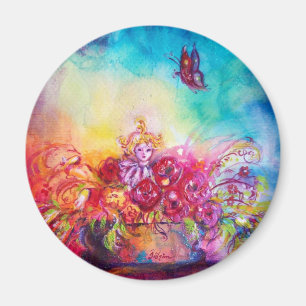 ÍMAN THUMBELINA, CESTA DA FLOR E BORBOLETA